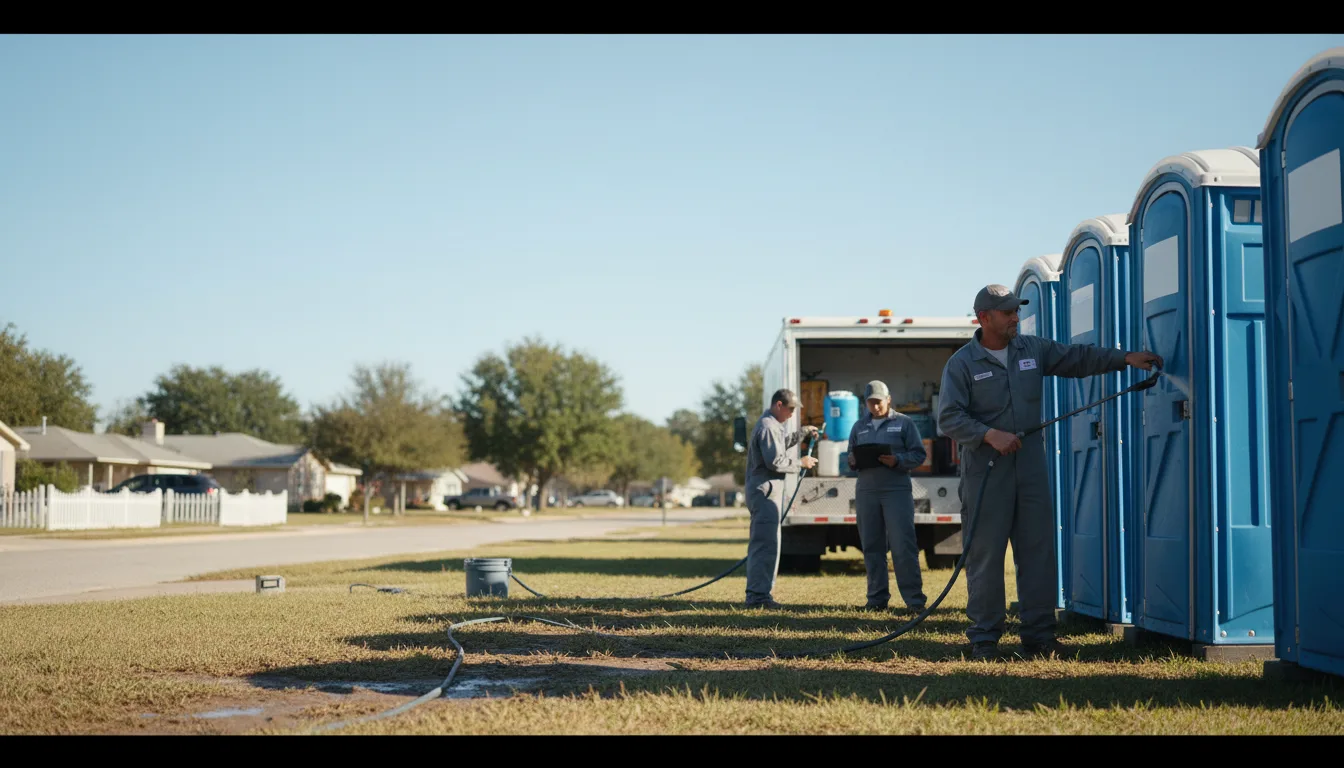 Long-Term Portable Toilet Rental in Mount Auburn, IL near me
